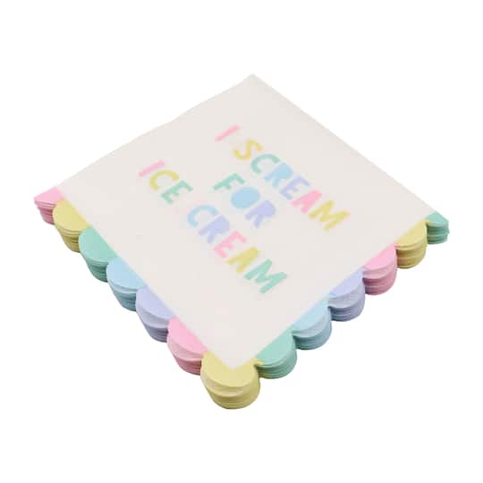 Scream for Ice Cream Paper Beverage Napkins, 20ct. by Celebrate It™